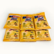 Pack of 6  Lysol Disinfecting Wipes - Lemon & Lime Blossom To-Go Flatpack 15 ct.
