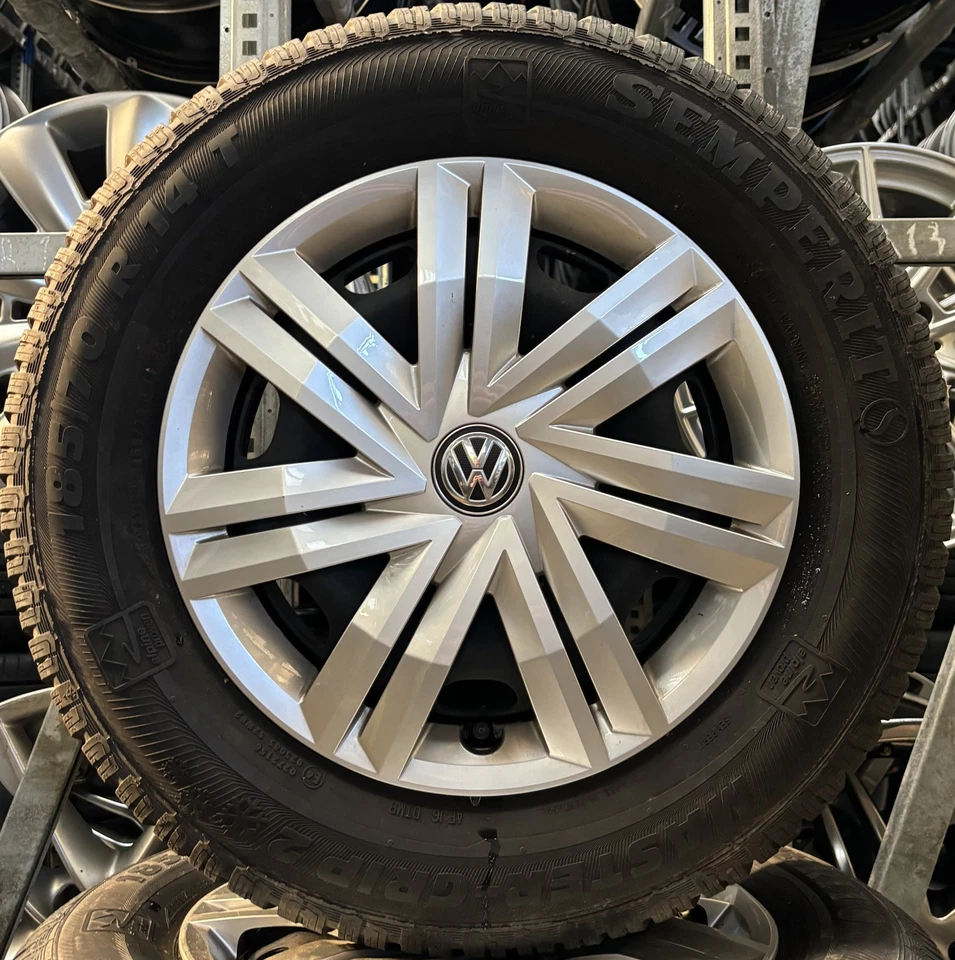 4x Original VW Winterräder 185/70 R14 88T - für Polo 6 2G Seat Ibiza 6F 1764 - Bild 2 von 3