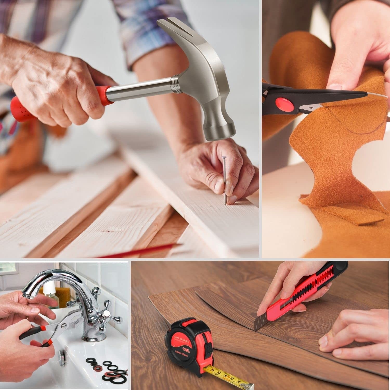 39 Piece Hand Tool Kits with Case - Compact Tool Kit for Handyman, Homeowners...