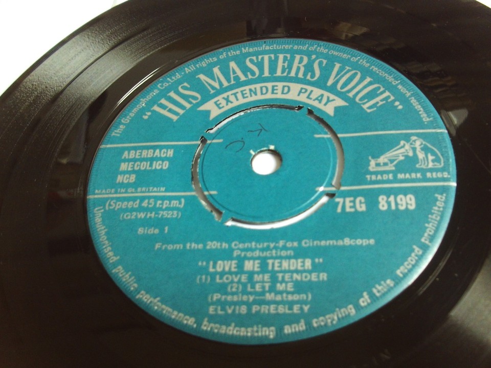 Elvis Presley Love Me Tender 7" EP Rare 1957 1st UK HMV 7EG 8199 | eBay UK