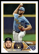 Adrian Houser 2023 Topps #323 Milwaukee Brewers 28844 Baseball Card