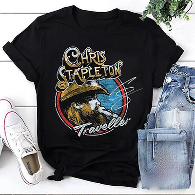 Chris Stapleton Country Music Heavy Cotton Black Unisex S-5XL Tee Shirt NP393