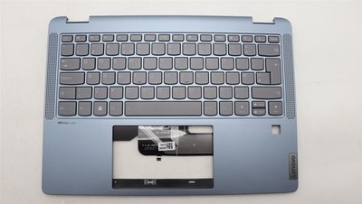 Lenovo Ideapad 5 14IRU8 Tastatur Handauflage Top Abdeckung UK Silber Beleuchtet