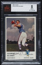 1961 Fleer George Blanda #166 BVG 8 HOF 0q3