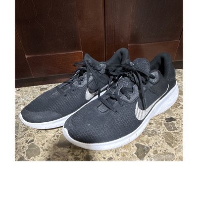 Nike Flex Experience Run 11 Womens Black/White Lace-Up Sneakers DD9283-001