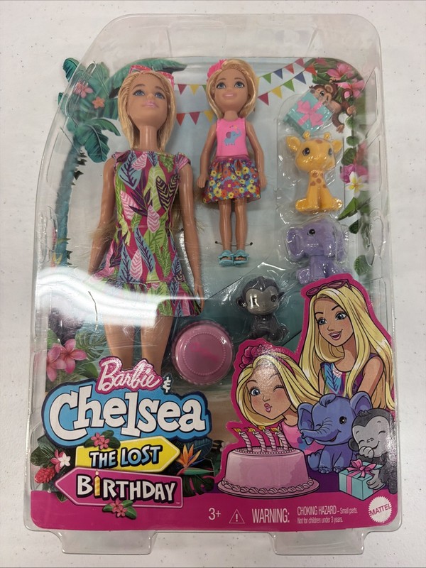 MATTEL Barbie and Chelsea Birthday with Animals GTM82