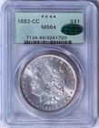 1882-CC Morgan Silver Dollar $1 PCGS MS64 CAC OGH Old Green Holder