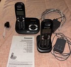 Working Set Panasonic Rechargeable Cordless Telephones Answer Machine Caller ID — photo 2