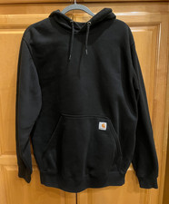 Carhartt Black Original Fit Midweight Hoodie K121 , Men's Medium