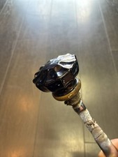 At That Time 20s30s Black Black 12 Point Art Deco Glass Shift Knob Harley