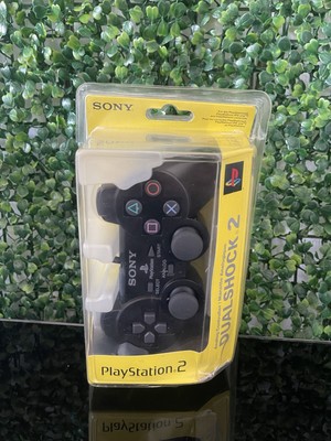 OEM Sony Playstation 2 PS2 Dual Shock 2 Black Analog Controller Brand New! PS1