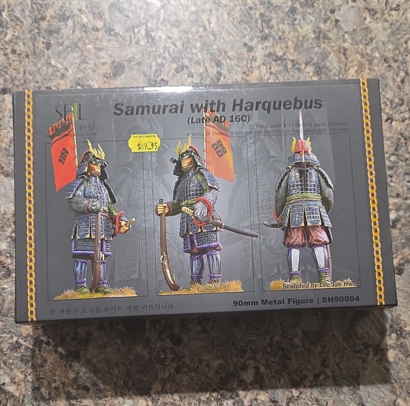 SEIL Samurai w/ Harquebus 90mm Metal Figure Unassembled Kit SH90004