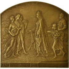 [#711339] Belgium, Medal, Exposition Universelle de Gand, 1913, Devreese, AU