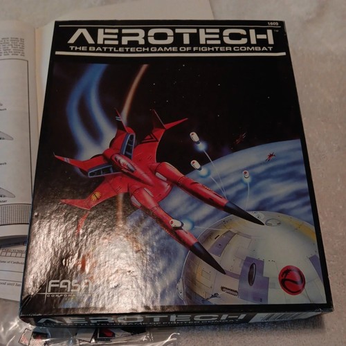 1986 FASA Games Aerotech: The Battletech Game of Fighter Combat.Gelocht/Komplett