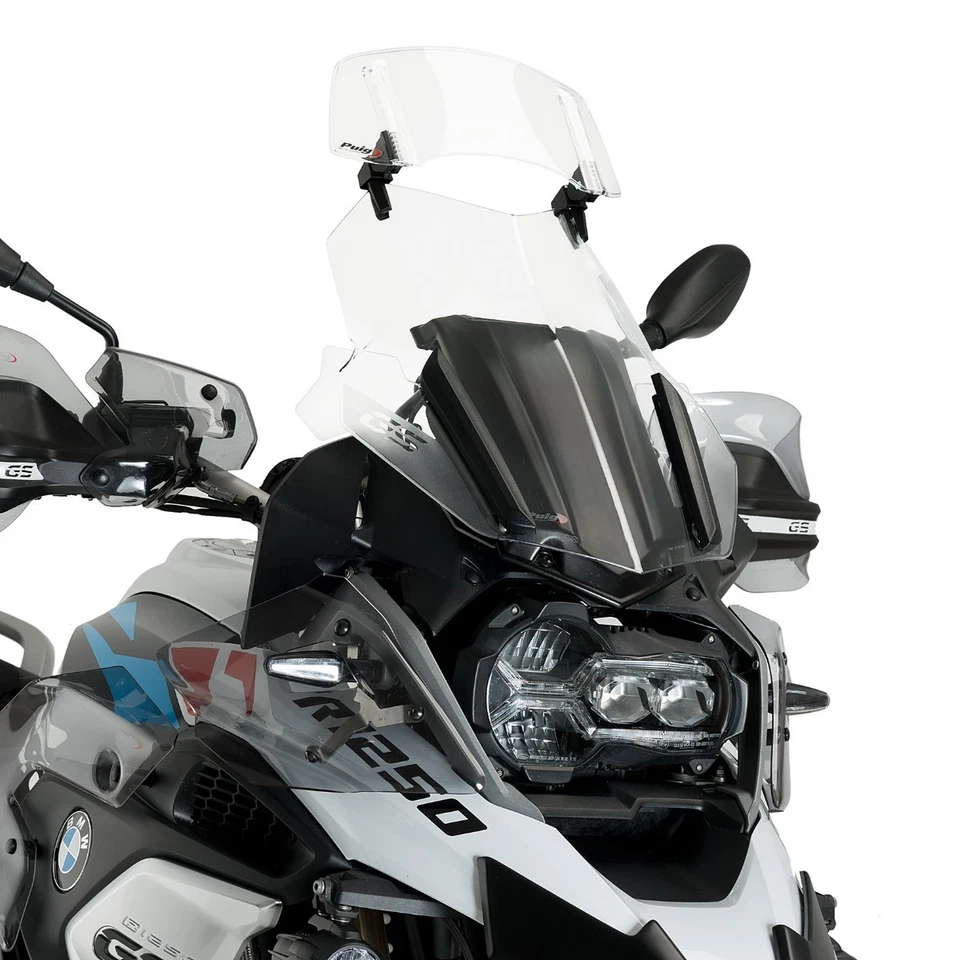 Deflecteur pour pare brise Spoiler de Bulle Clip-On Puig 20764W clair - Photo 3/4