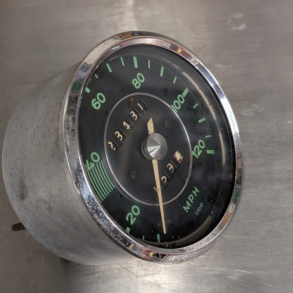 Porsche 356 T6 B C спидометр / на запчасти или восстановить / оригинальный / без резерва - Изображение 3 из 4