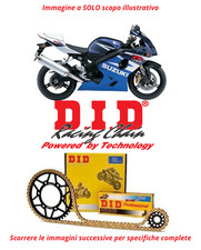 KIT TRASMISSIONE CATENA 525-110 INGRANAGGI 45-16 per SUZUKI GSX-R 600 2001-2005