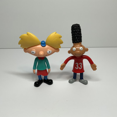Vintage 2003 Nickelodeon Hey Arnold Toy Figures Viacom Gerald Johanssen Arnold