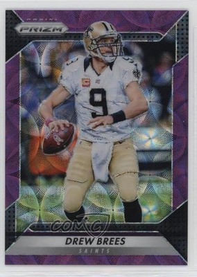 2016 Panini Prizm Purple Scope Prizm 49/99 Drew Brees #111 0l4h