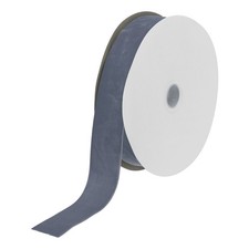 Velvet Ribbon Gift Wrapping 1 1/2 Inch x 10 Yard Dark Gray Single Face Velvet