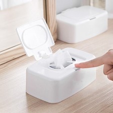 2 Pcs Wipes Holders Wet Tissue Small Container Bathroom Dispenser