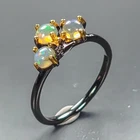 Jewelry gem Natural Opal Ring 925 Sterling Silver Size 6.5 /R473601