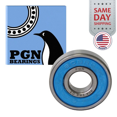 #ad 20 608 2RS Premium Rubber Seal Chrome Ball Bearing 8x22x7 Skateboard 608rs $13.95