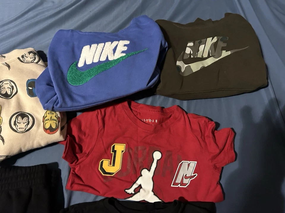 Nike Puma Jordan Boys Lot Size 6 Tees Pants Hoodies - Image 4 of 4