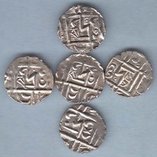 Bhutan British India 1/2 rupee (Deb) 1820-1840 AD. 5 Pices Billion coin