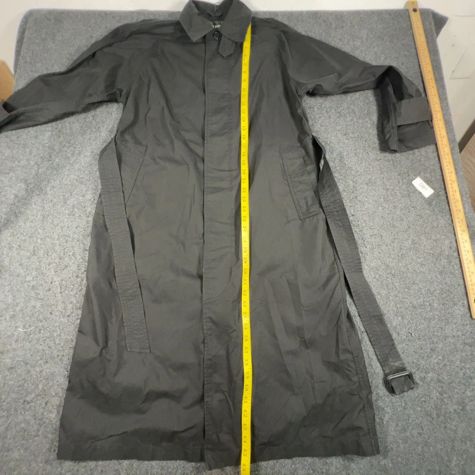 Buck Mason Black Storm Stopper Mackintosh Trench Mens Sz XS NWI Msrp378 [GB1] image 7