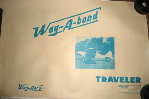 Plans WAG-AERO WAG-A-Bond Traveller serial 31 'Piper Vagabond' 23x35" 23 pagesG1