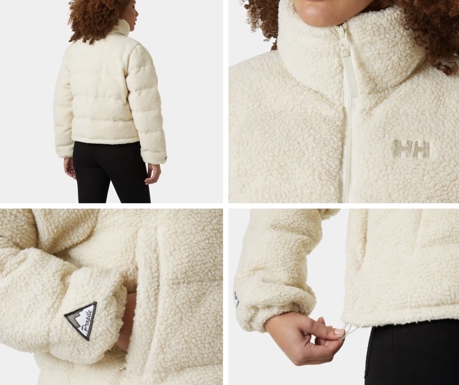 Helly Hansen YU Teddy Pile Jacket Cream Size medium Women’s Sold Out ski $188