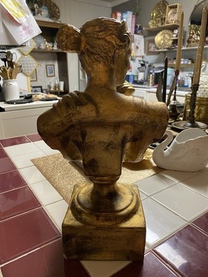 Neoclassical Busts of Diana and Apollo Belvedere Sculptures made in Italy 