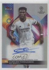 2023 Topps Finest UEFA Club Competitions Aurelien Tchouameni Aurélien Auto 01ck