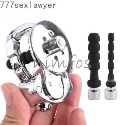 Small Flat Lock Chastity Device with Adjust Ring Chastity  Cage Adult with Tube