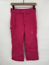 Spyder Insulated Ski Snowboard Snow Pants Hot Pink Girls Size 12 Thinsulate