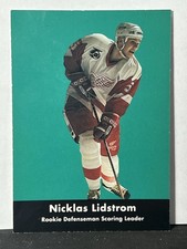 1991-92 Parkhurst - Nicklas Lidstrom Rookie Scoring Leaders #445 (RC) Mint!