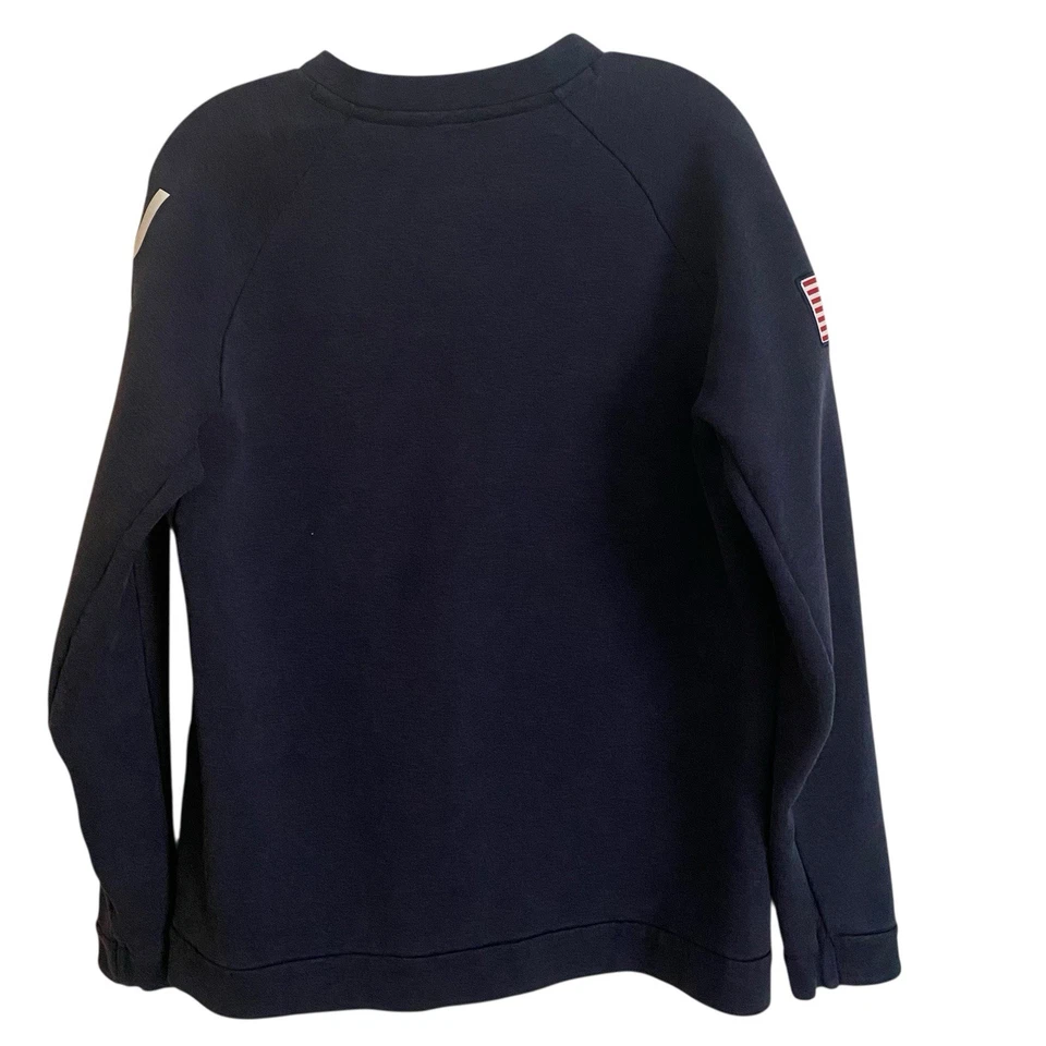 Sudadera del Equipo Olímpico de Estados Unidos para Hombres Azul Medio Nike Juegos Olímpicos de Estados Unidos Crewnec Foto 2 de 4