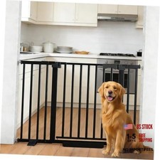 Safety Door bar for Infants and Young Baby and Pet Safety Gate Adjustable Black