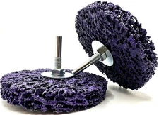 Pro-Graad 2 Pack Paint Stripping Disc Drill Attachment | 4" x 1/2" Wide with 1/