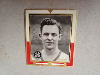 Altes Fußball Bild mit Winzek von Rotweiß Oberhausen vor 1940