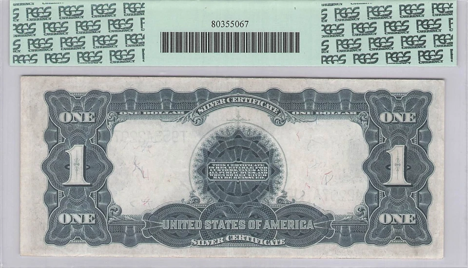 Beautiful Large 1899 $1 Black Eagle Silver Certificate PCGS 50 About New - Image 2 of 2