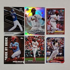 (6) Jordan Walker Lot Elite Extra Bowman Chrome Stadium Club RC Topps Pro Debut 