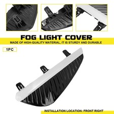 Replacement Right Fog Light Bezel 1X For 24-25 Sentra Front Bumper Black Chrome