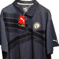 Rare PUMA Milk Creek Golf Polo XL Blue/Black ...