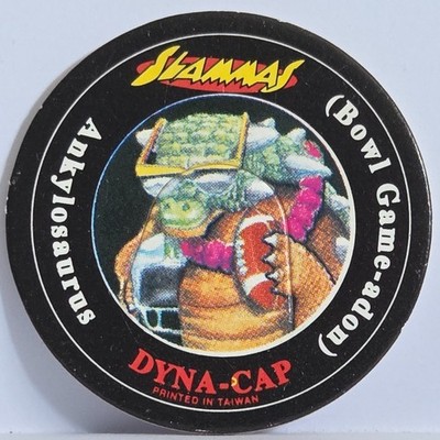 Vintage Pog * Slammas DYNA-CAP * Ankylosaurus * Bin5