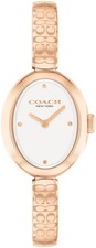 Image of COACH Women's SAMMY Watch with White Dial and Stainless Steel Strap