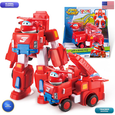 Super Wings Transformable Toys 7 Jett Robot Suit And 2 Scale Transforming Jett
