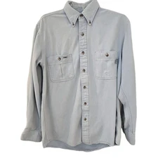 Tyndale Flame Resistant FR Shirt Mens Medium Blue Arc Rated 9.1 HRC2 Made USA