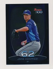 JAKE ODORIZZI ⚾ 2013 Bowman Chrome Top 100 Prospects Insert #BTP-62 Rays